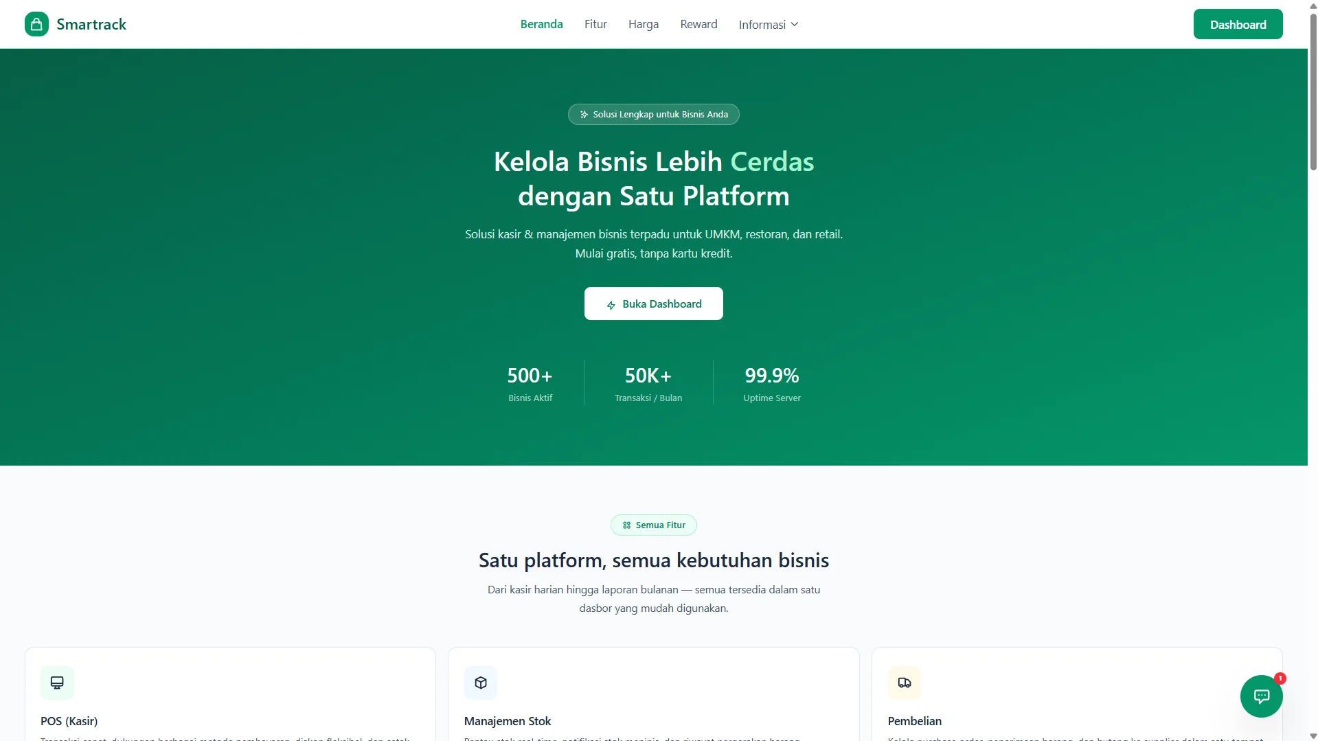 Langganan Paket Pro Smartrack.id